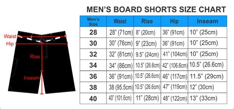 versace shorts size chart